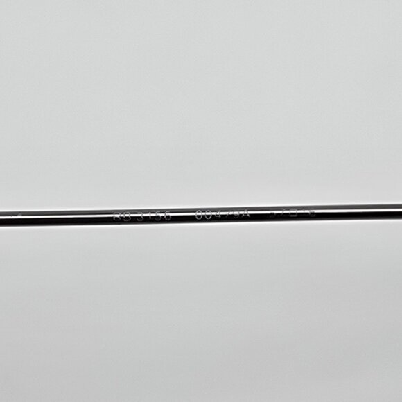 Ray-Ban RB3156 004/9A Top Square Gunmetal Polarized Green Aviator Sunglasses - Picture 7 of 16